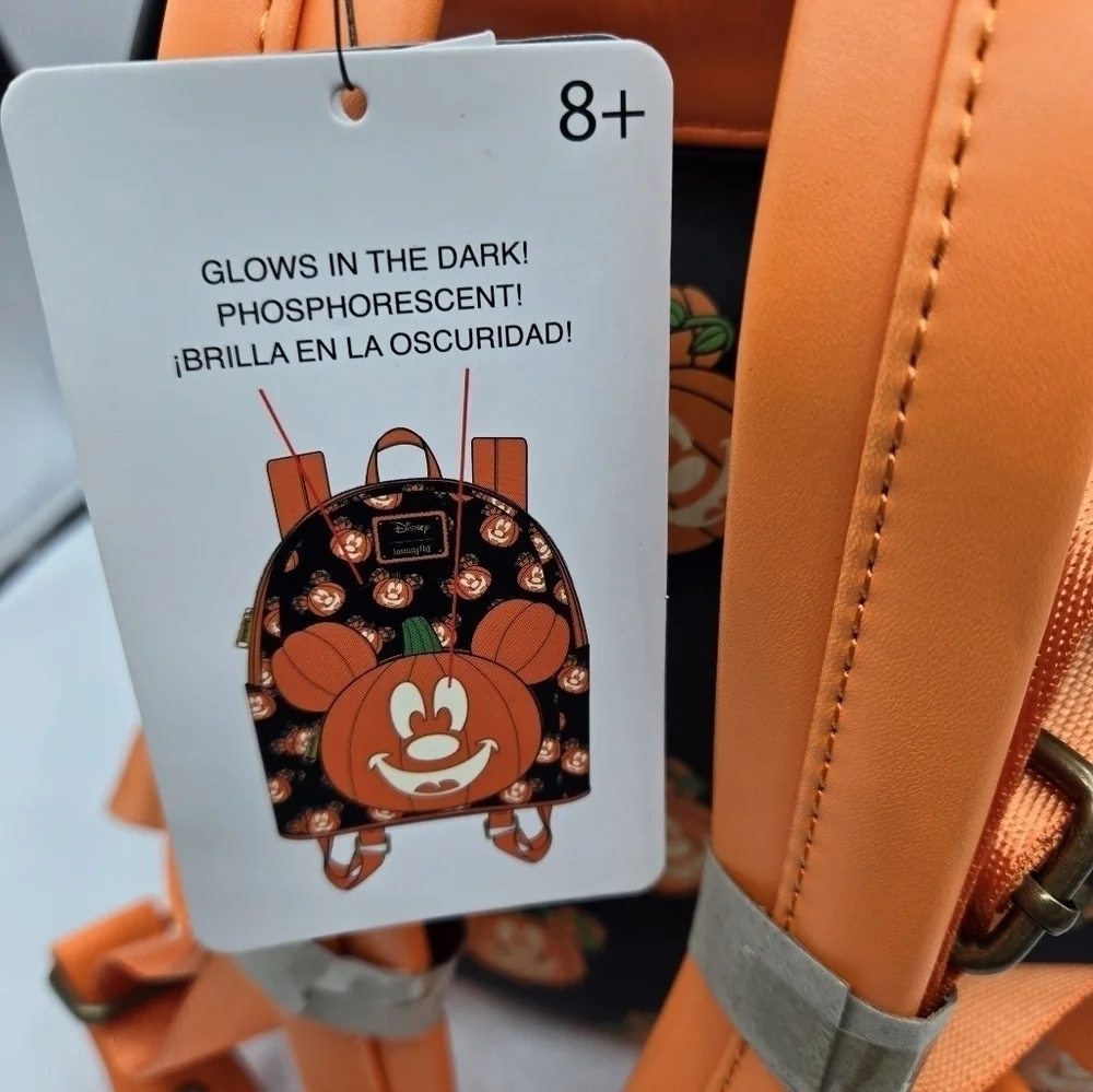 Loungefly Disney Mickey-O-Lantern Glow in the Dark Backpack